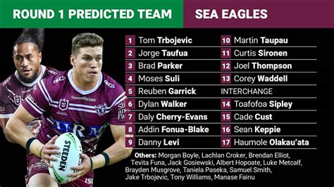 manly sea eagles rugby schedule
